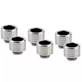 Thermal Grizzly DeltaMate Compression Fitting, laiton - nickel brillant, HT14, pack de 6