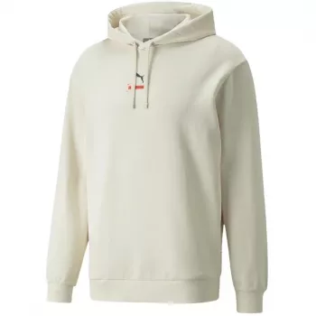 Sweat à capuche Puma Better Hoodie TR homme beige Pebble avec capuche à cordon et poche kangourou