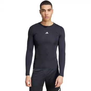 T-shirt d'entraînement à manches longues adidas Techfit homme noir S