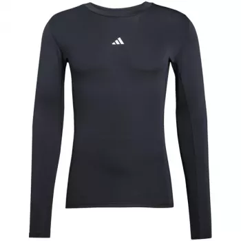 T-shirt d'entraînement à manches longues adidas Techfit homme noir S