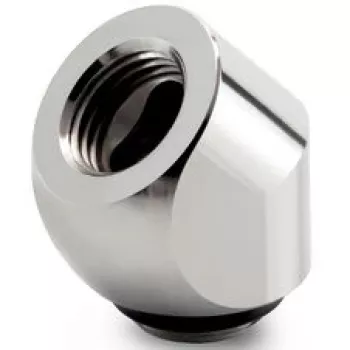 Adaptateur rotatif Thermal Grizzly DeltaMate 45° G1/4 - nickel brillant