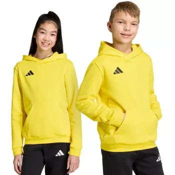 Sweat à capuche adidas Entrada 26 pour enfants, jaune, 140 cm