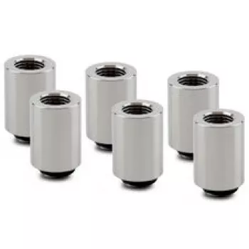 Raccord prolongateur Thermal Grizzly DeltaMate MF28 - nickel brillant, lot de 6