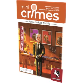 PEGASUS MiniCrimes - Flawed Image - Jeu de puzzle coopératif, 1-2 joueurs, dès 10 ans