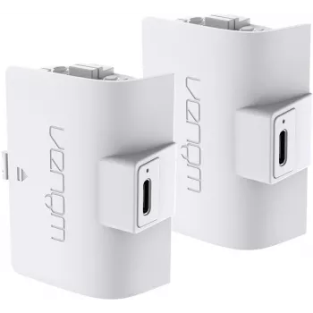 Batterie rechargeable haute capacité Venom pour manette PS5 DualSense - Blanc