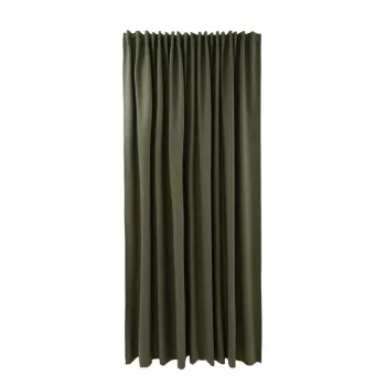 Rideau à œillets Bari W3630-5057 vert 260x280 cm - panneau unique extra-large
