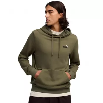 Sweat à capuche Puma ESS 2 Color Small No.1 Logo vert olive homme taille L