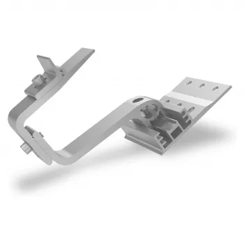 K2 Systems SingleHook 4S Crochet de toit pour montage PV, acier inoxydable, hauteur réglable, certifié TÜV