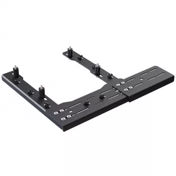 VIRPIL Controls Plaque d'extension pour fixation sur chaise, 140mm - noir