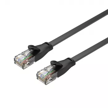 UNITEK Câble plat Cat.6 UTP 10m noir RJ45 Snagless Gigabit Ethernet