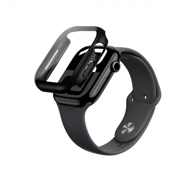 Coque Radix Glass AMAZINGTHING avec verre trempé pour Apple Watch 46mm, noir