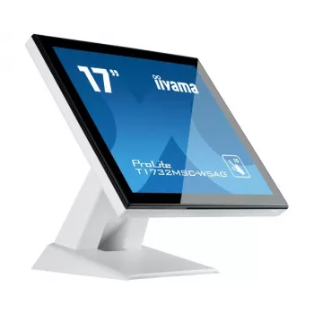 Iiyama ProLite T1732MSC-W5AG Écran LED tactile capacitif projectif 17 pouces SXGA 5:4 avec HDMI, DisplayPort, VGA, haut-parleurs, noir
