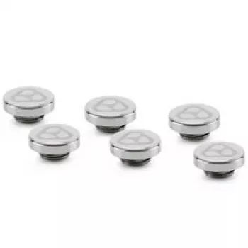 Thermal Grizzly DeltaMate Plug bouchon de fermeture, laiton - nickel brillant, lot de 6