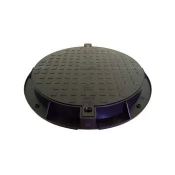 Couvercle d'égout de jardin 780PE-B A15 noir HDPE