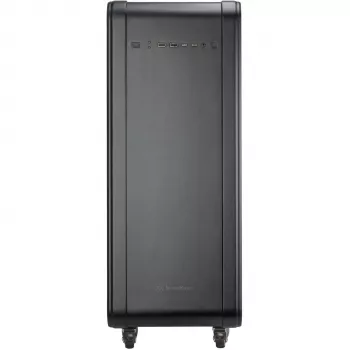 SilverStone Technology ALTA G1M Boîtier tour Micro-ATX - noir, verre trempé, rotation carte mère 90°, ventilateur Air Penetrator 180mm