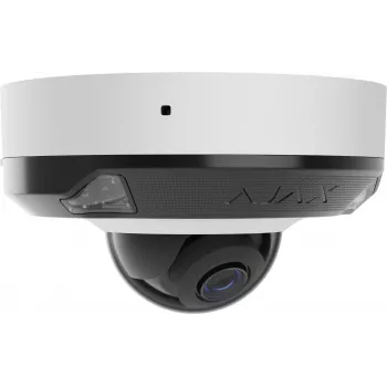 Caméra dôme IP Ajax DomeCam Mini 5MP, objectif 2,8 mm, blanche