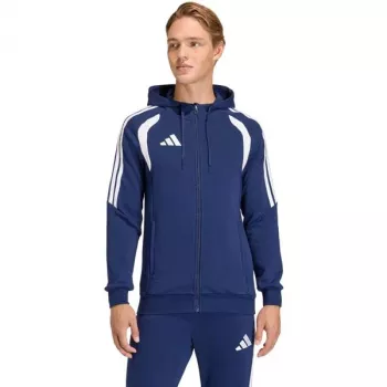 Sweat à capuche à fermeture éclair intégrale adidas Tiro 26 League pour homme, bleu marine, L