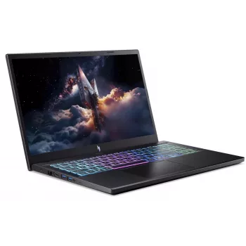 PC portable gaming Acer Nitro V 15 AI, 15,6 inch FHD 144 Hz, AMD Ryzen 7 170, NVIDIA GeForce RTX 5060, 16 Go DDR5, 1 To SSD, sans système d'exploitation, Obsidian Black