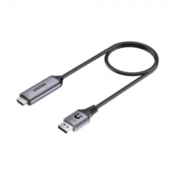 UNITEK câble actif DisplayPort 1.4 vers HDMI 2.1 8K@60Hz HDR DSC 1,8m