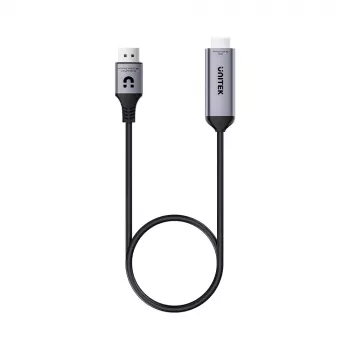 UNITEK câble actif DisplayPort 1.4 vers HDMI 2.1 8K@60Hz HDR DSC 1,8m