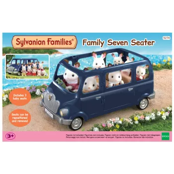Voiture familiale 7 places EPOCH Sylvanian Families - rouge bordeaux
