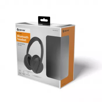 Denver BTH-235B Casque Bluetooth sans fil over-ear avec microphone, noir