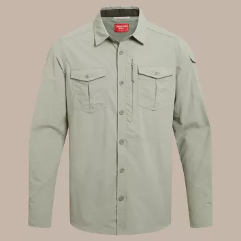 Chemise de voyage à manches longues Craghoppers NosiLife Adventure LS Shirt III homme - Bay Leaf, Medium