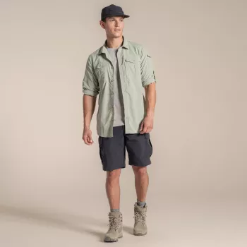 Chemise de voyage à manches longues Craghoppers NosiLife Adventure LS Shirt III homme - Bay Leaf, Medium