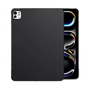 MRDISC Coque arrière pour Apple iPad Pro M4 Noir TPU - Étui fin amortissant les chocs avec bords surélevés, finition mate résistante aux rayures, découpes précises (MG-BCIPTABPROM4SW)
