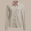 Chemise de voyage Craghoppers NosiLife Adventure LS Shirt III pour femme, Soft Mushroom, XS