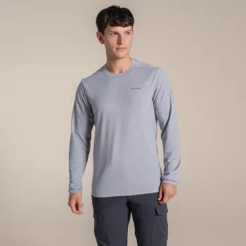 T-shirt à manches longues Craghoppers NosiLife Abel, Soft Grey Marl, taille L