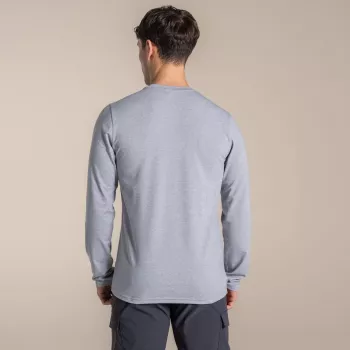 T-shirt à manches longues Craghoppers NosiLife Abel, Soft Grey Marl, taille L