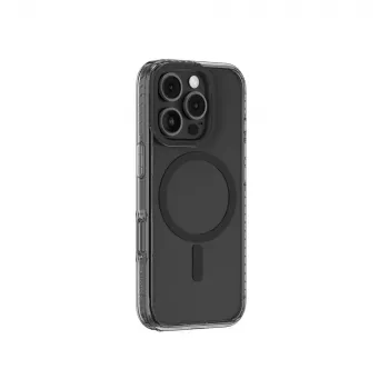 Coque en silicone Titan Pro Mag Case AMAZINGTHING avec anneau magnétique pour iPhone 16 Pro Max - noire