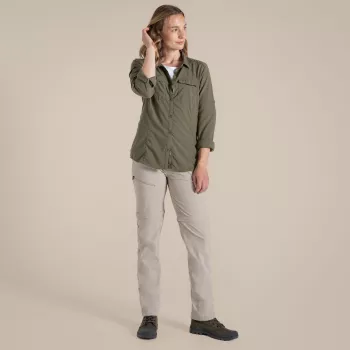 Craghoppers NosiLife Pro pantalon convertible III femme Soft Mushroom taille M