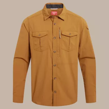 Chemise Craghoppers NosiLife Adventure LS Shirt III, Deep Henna, taille L