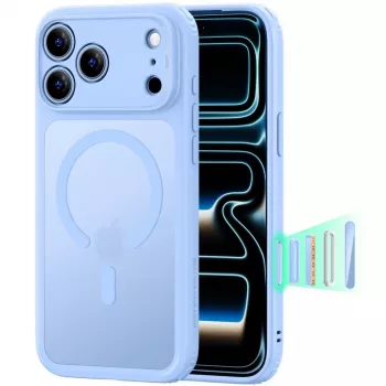 ESR Classic Hybrid Coque MagSafe pour iPhone 17 Pro Max / 18 Pro Max - bleu clair mat