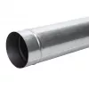 Tube de cheminée diamètre 160 mm, 1 m, acier noir, paroi simple, haute température