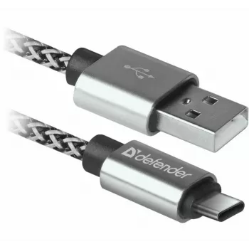 Câble Defender USB-A vers USB-C 1,0 m 2,1 A Blanc