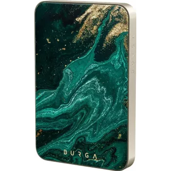 Batterie externe Burga Magnetic 5000 mAh Emerald Pool Gold