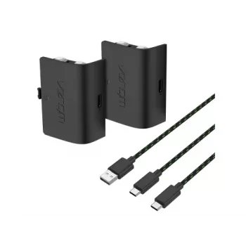 Lot de deux batteries rechargeables Venom pour manette PS5 DualSense - Noir