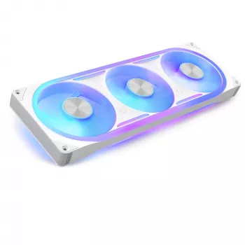 Pack de trois ventilateurs NZXT F360U Ultra RGB 120 mm blanc
