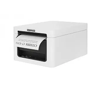 Citizen CT-E351 Imprimante de reçus thermique directe, USB/RS232C, blanche