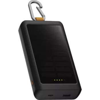 Power bank solaire Xtorm Go2 20W 10 000mAh avec lampe torche - noire