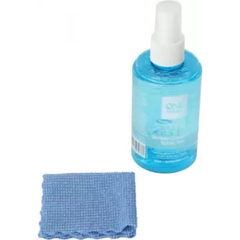 Kit de nettoyage d'écran One For All CS4012 avec spray 120 ml et chiffon microfibre