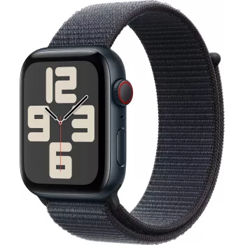 Apple Watch SE 2 GPS + Cellular 44mm, Minuit, Sport Loop (MRHC3ET/A)