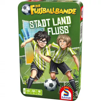 Schmidt Spiele Die Fussballbande : Ville, Pays, Rivière – bloc de jeu de mots sur le thème du football