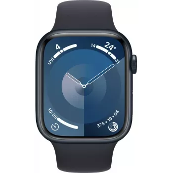Apple Watch 9 GPS + Cellular 45mm, Minuit, Sport Band M/L (MRMD3ET/A)