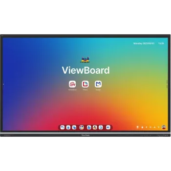 ViewSonic ViewBoard IFP8651-3C écran tactile interactif 86 inch 4K UHD avec Android 14, 8 Go RAM, 128 Go de stockage, 40 points de contact, verre 9H, Wi-Fi 6