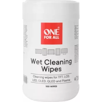 One for All CS3100 lingettes de nettoyage d'écran, 100 pièces