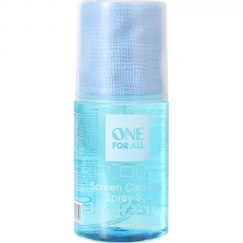One For All CS4020 kit de nettoyage d'écran avec spray 200 ml et chiffon microfibre